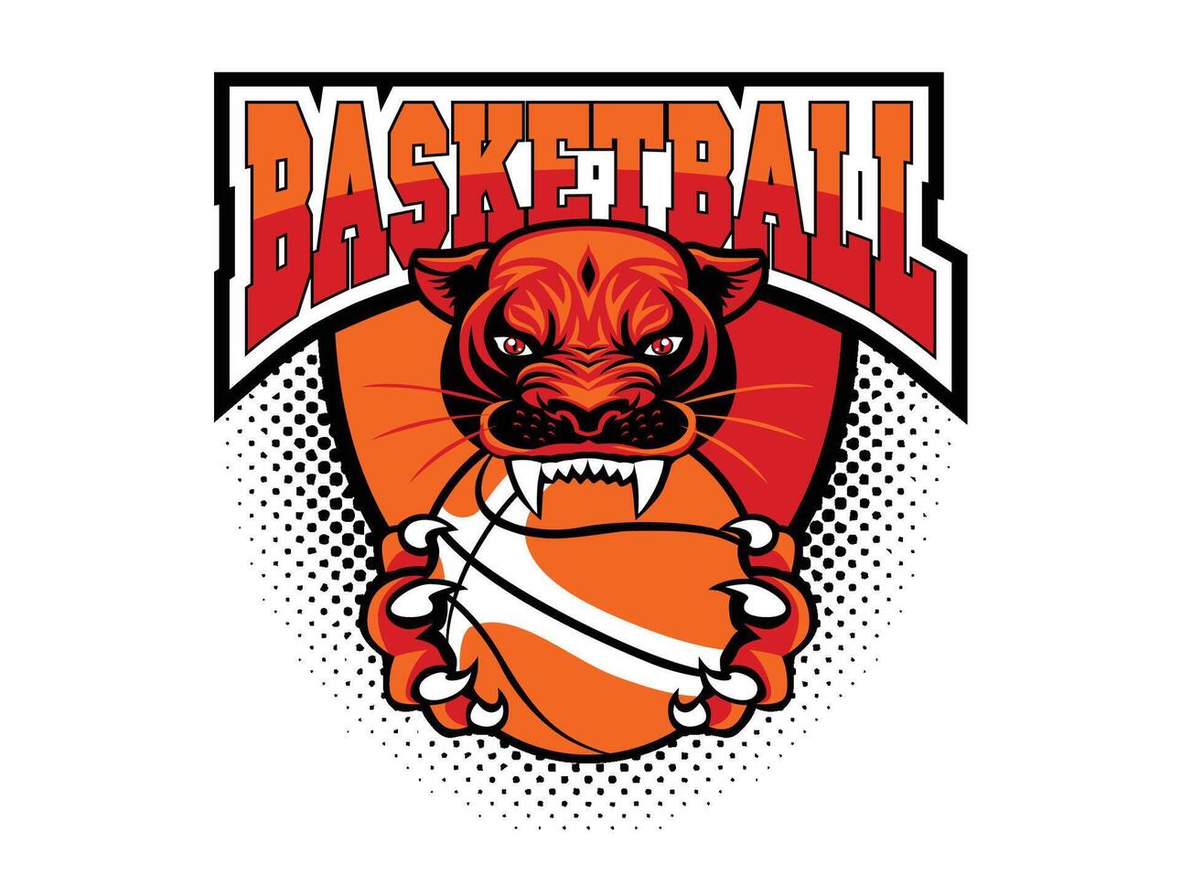 basketball club logo template vector