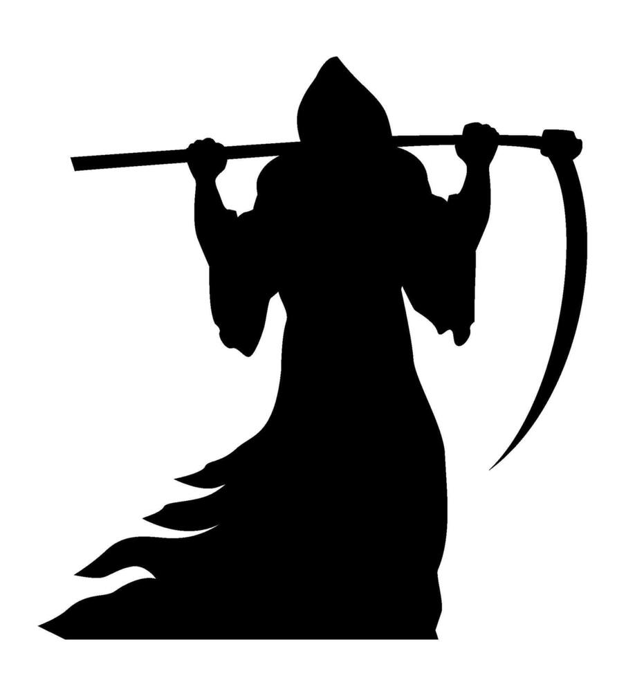 Death grim Reaper icon scythe vector