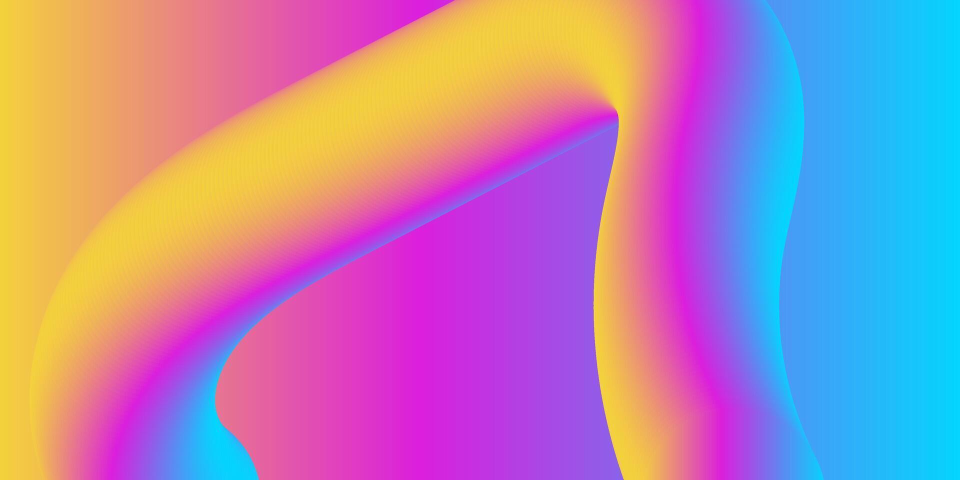 Abstract Colorful Gradient Fluid Shapes Creative Design Template vector