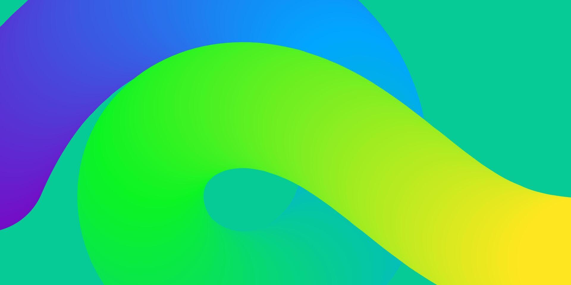 Abstract Rainbow Swirl Gradient Creative Design Template vector
