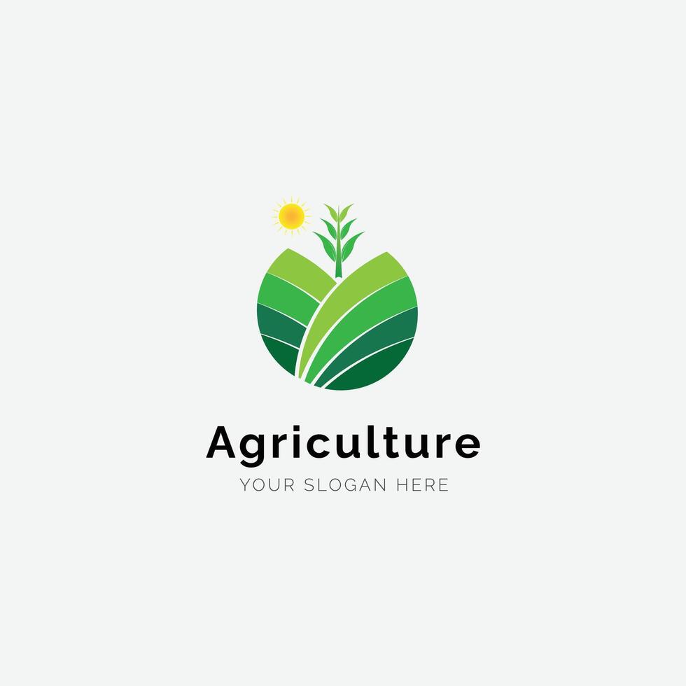 Agriculture logo design template vector