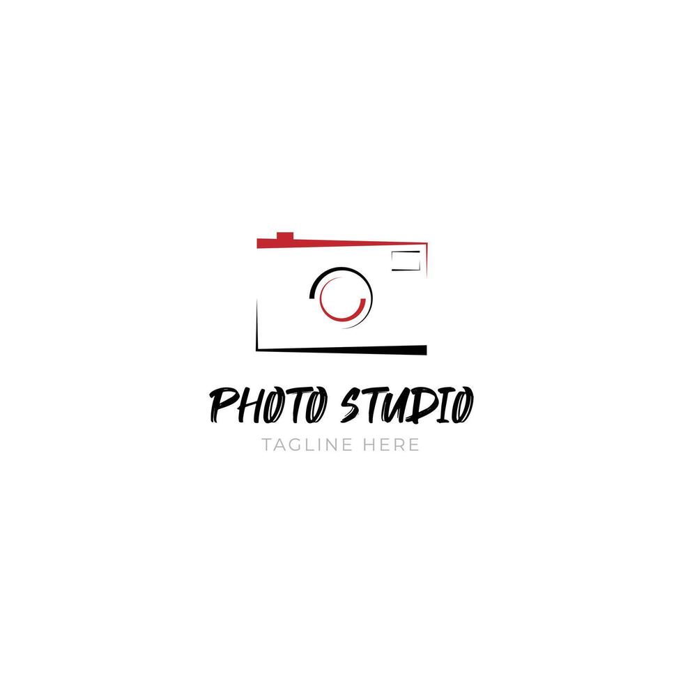 Photography studio photo logo design template vector