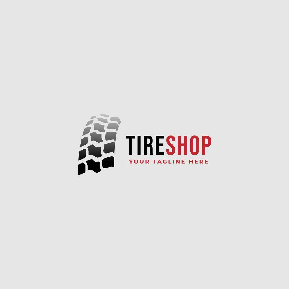 Tire logo tire store logo design illustration simple icons vector