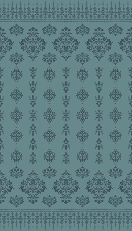 Motifs African boho paisley Floral Ikat pattern embroidery border. Ethnic ikat floral Ethnic Indian Pattern Ikat pattern Ethnic Pattern. vector