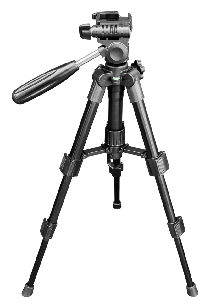 Mock up black tripod png