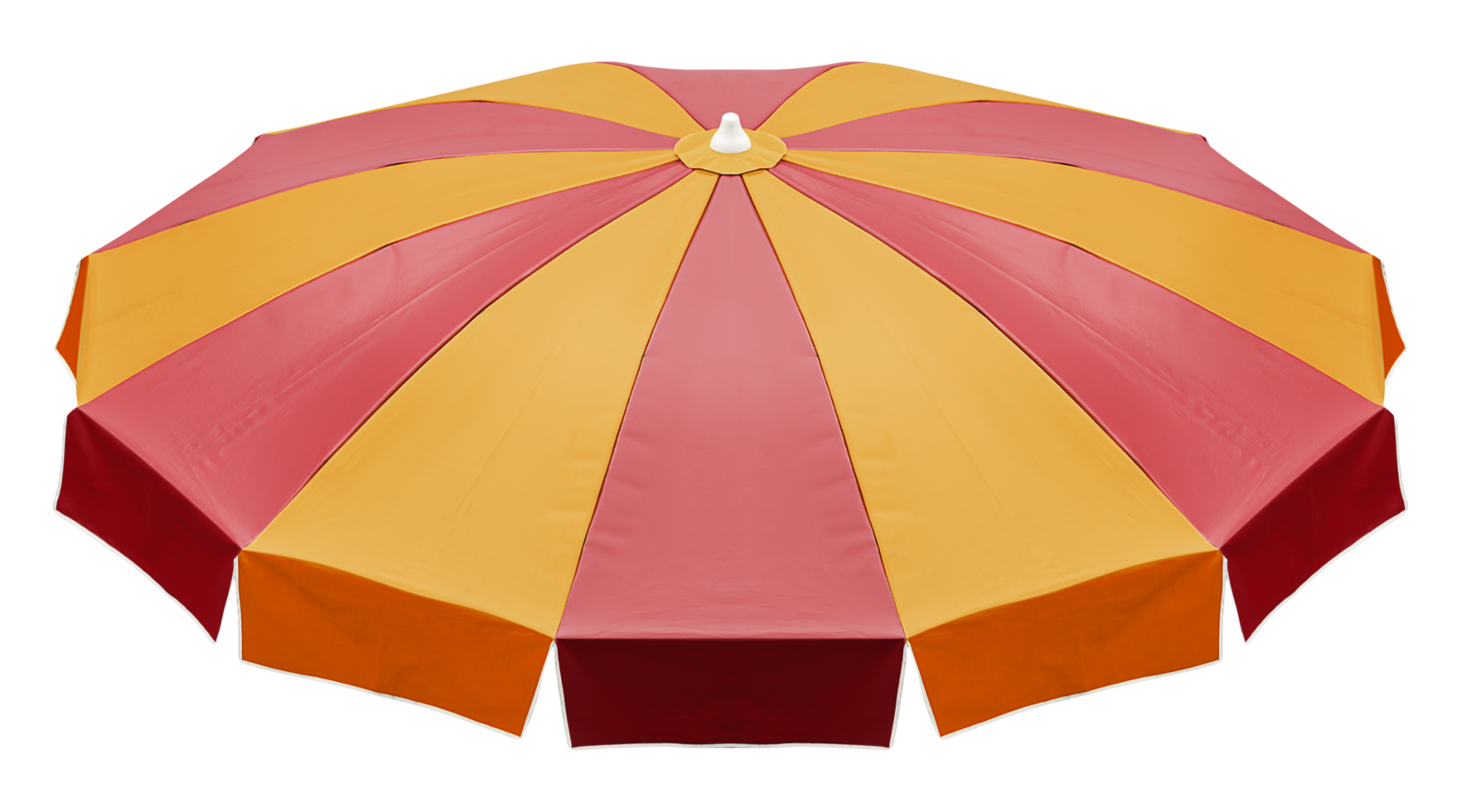 Top view red and orange umbrella png