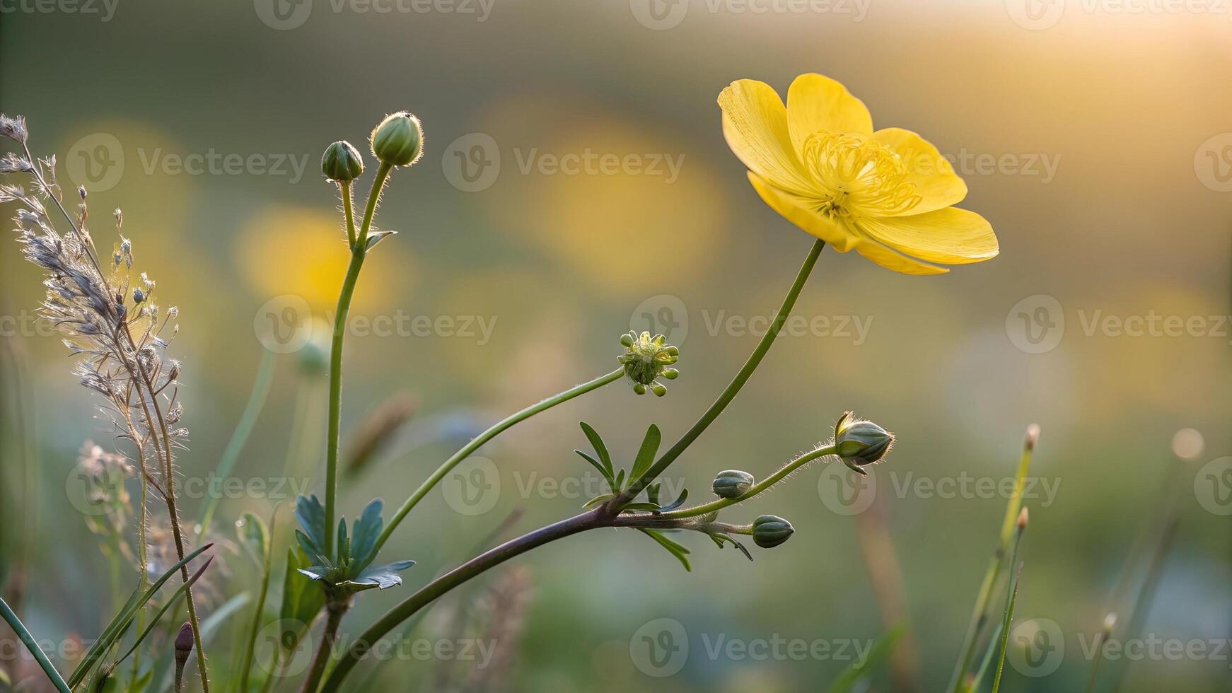 A yellow flower blur background photo