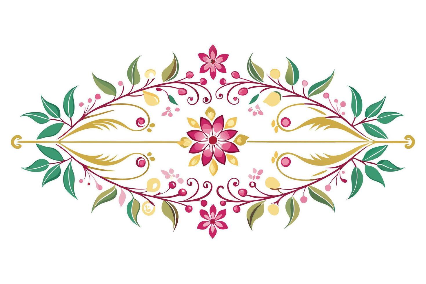 Greeting card with pink roses for your design vector