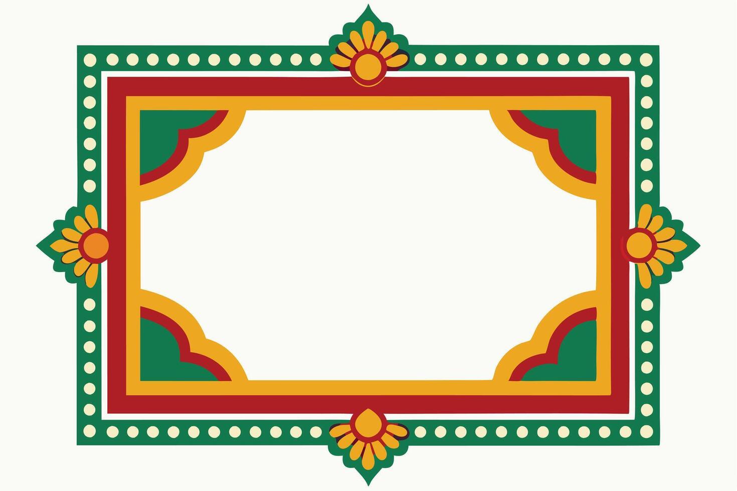 Purple and White Flower Garland Border Frame Background vector