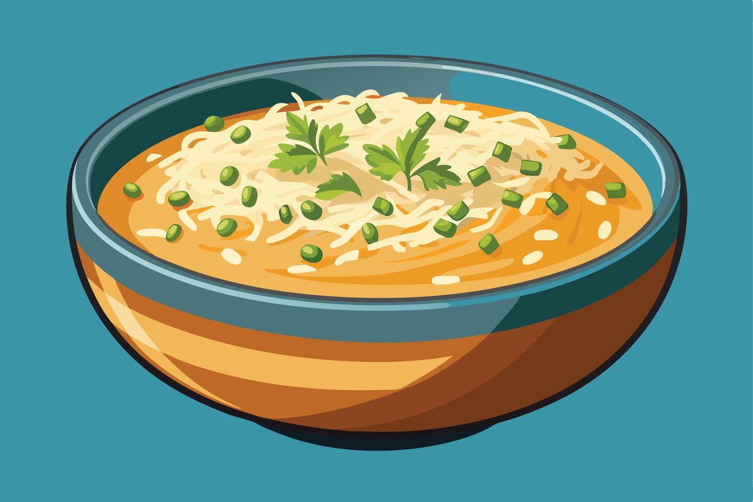 Delicious Food And Healthy Life vector