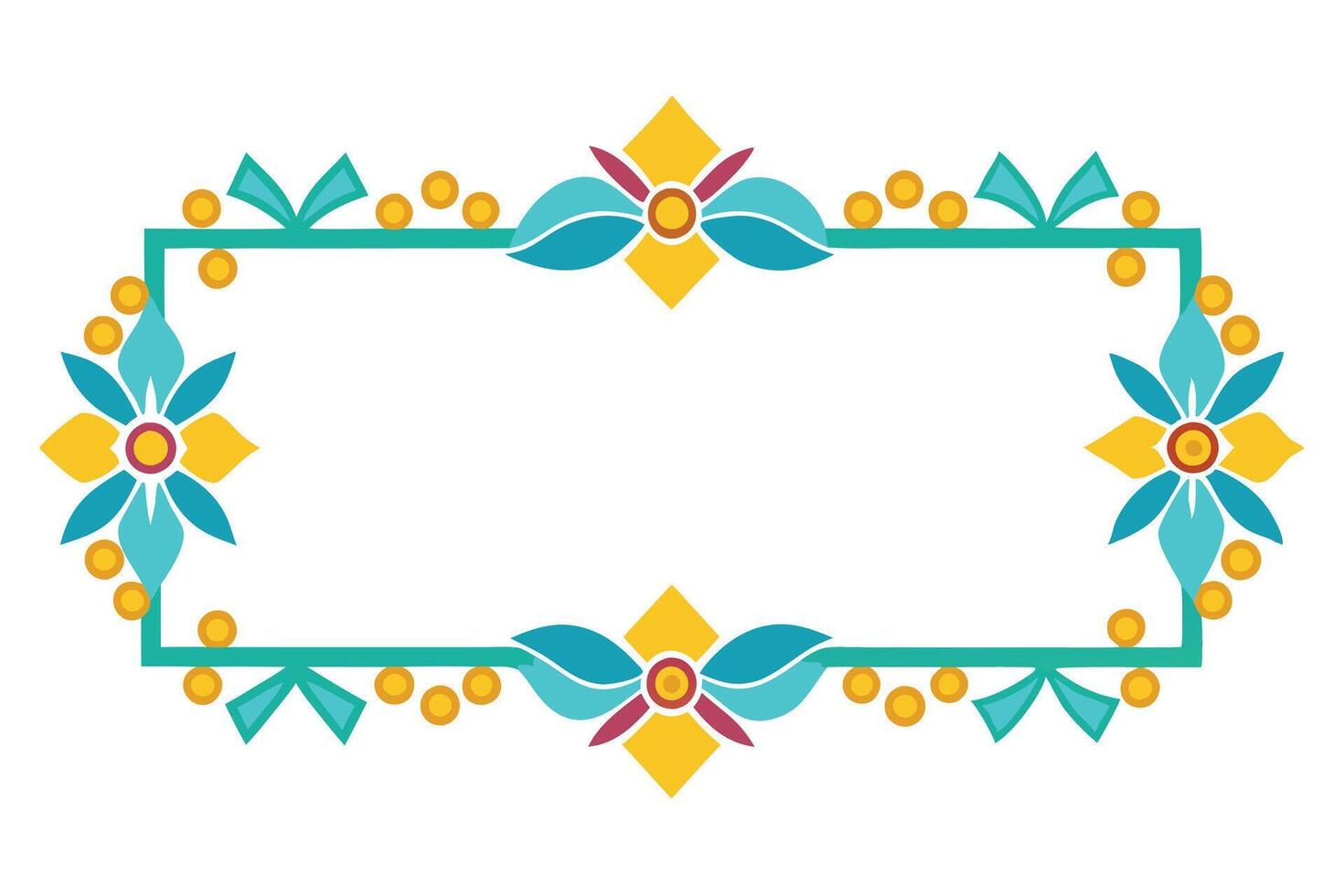 Frame for painting on a white background vector