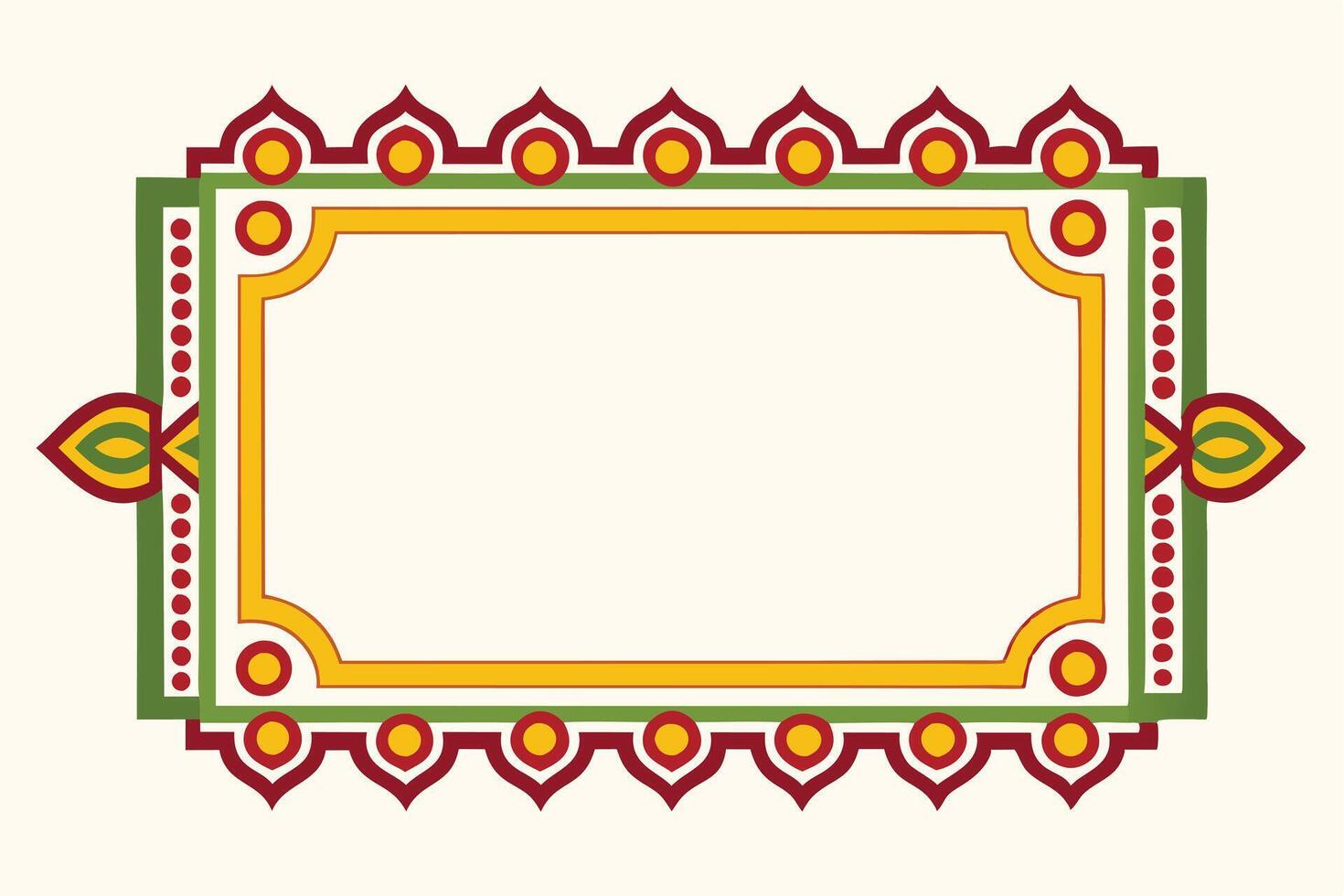 Gold Border Frame Background vector