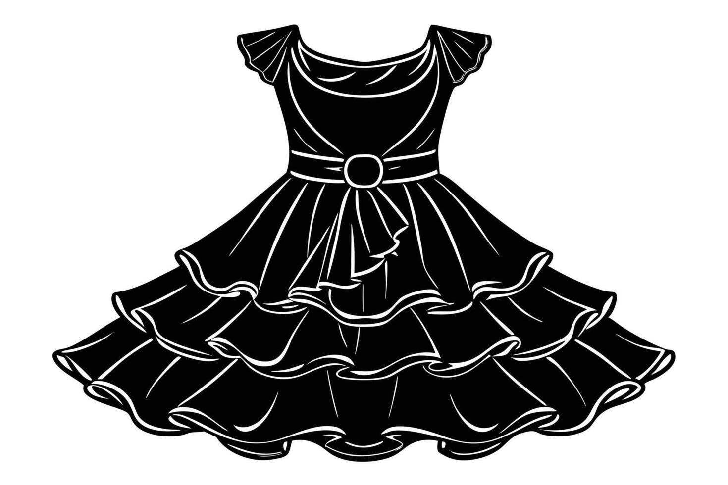 illustration of dress and child vector