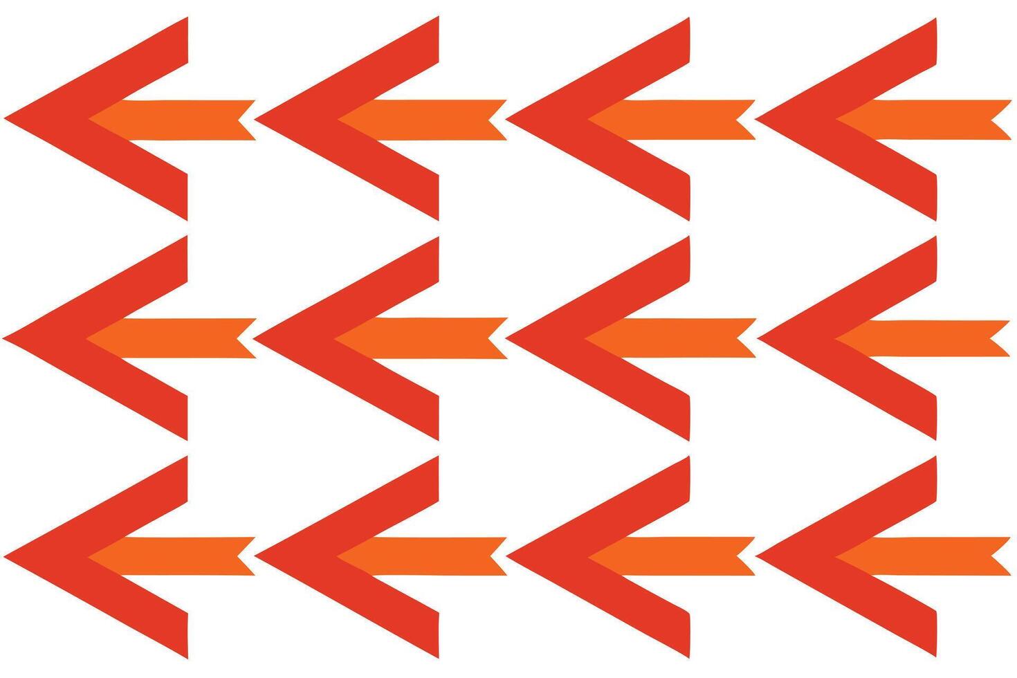 Seamless pattern of colorful boho arrows vector