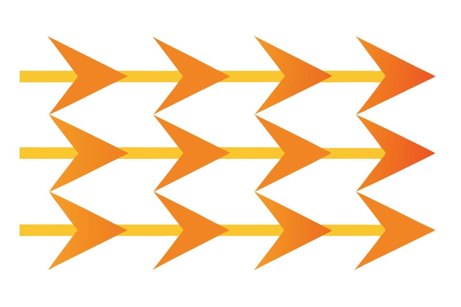Flat Style Seamless Arrow Background Pattern textile vector