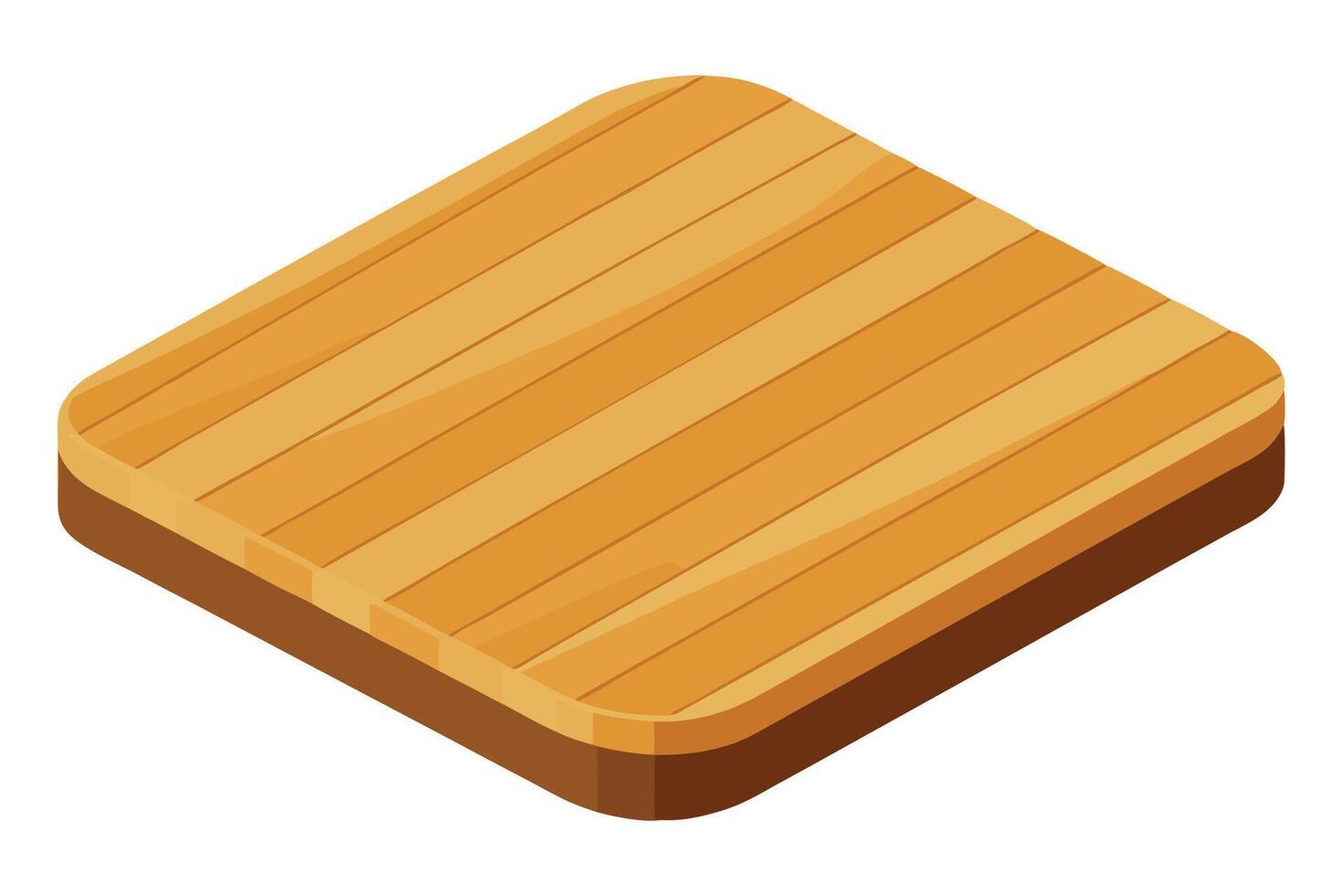 Wooden coaster. Isolated on black background vector