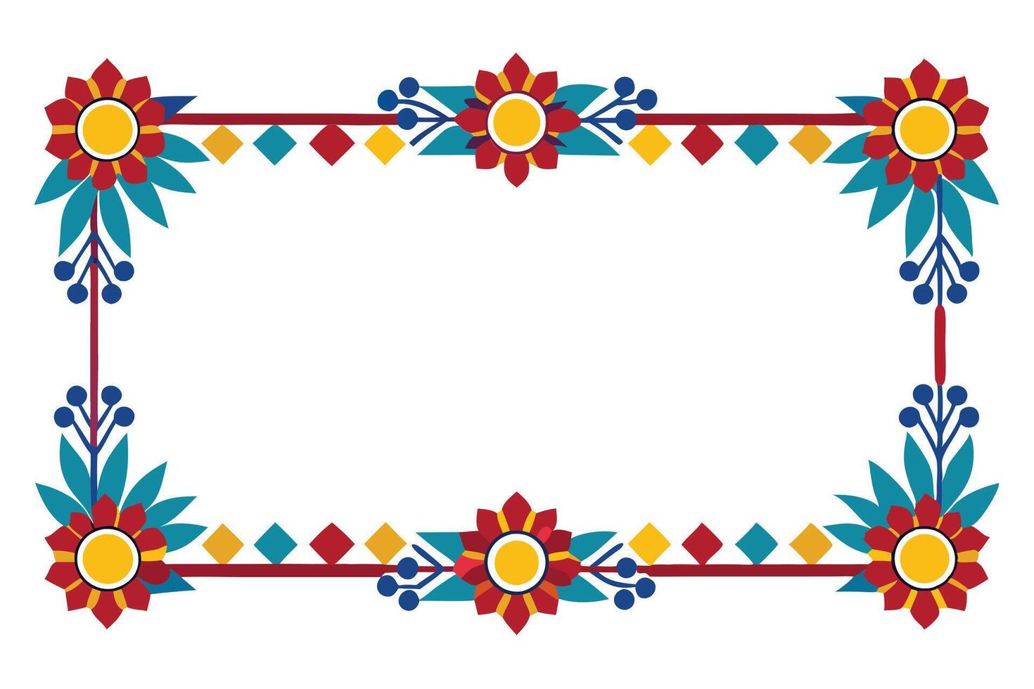 Decorative frame and fill vector