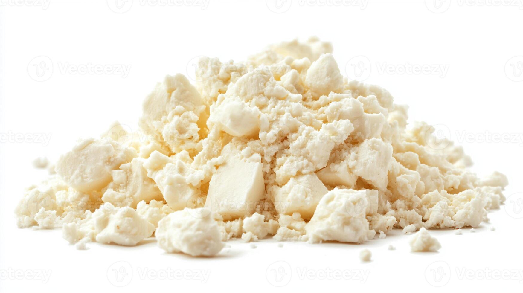 High-Quality Image of Crumbled White Feta Cheese Perfect for Culinary Use in Salads, Dishes, and Food Photography photo