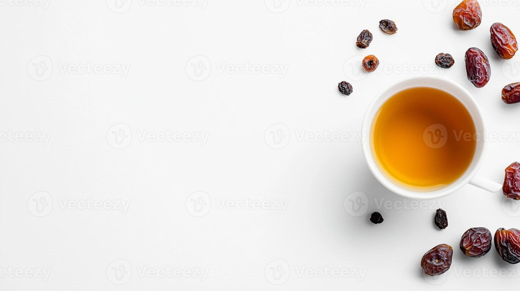 Healthy Breakfast Featuring a Cup of Tea and Nutrient-rich Ingredients for a Balanced Start to Your Day photo