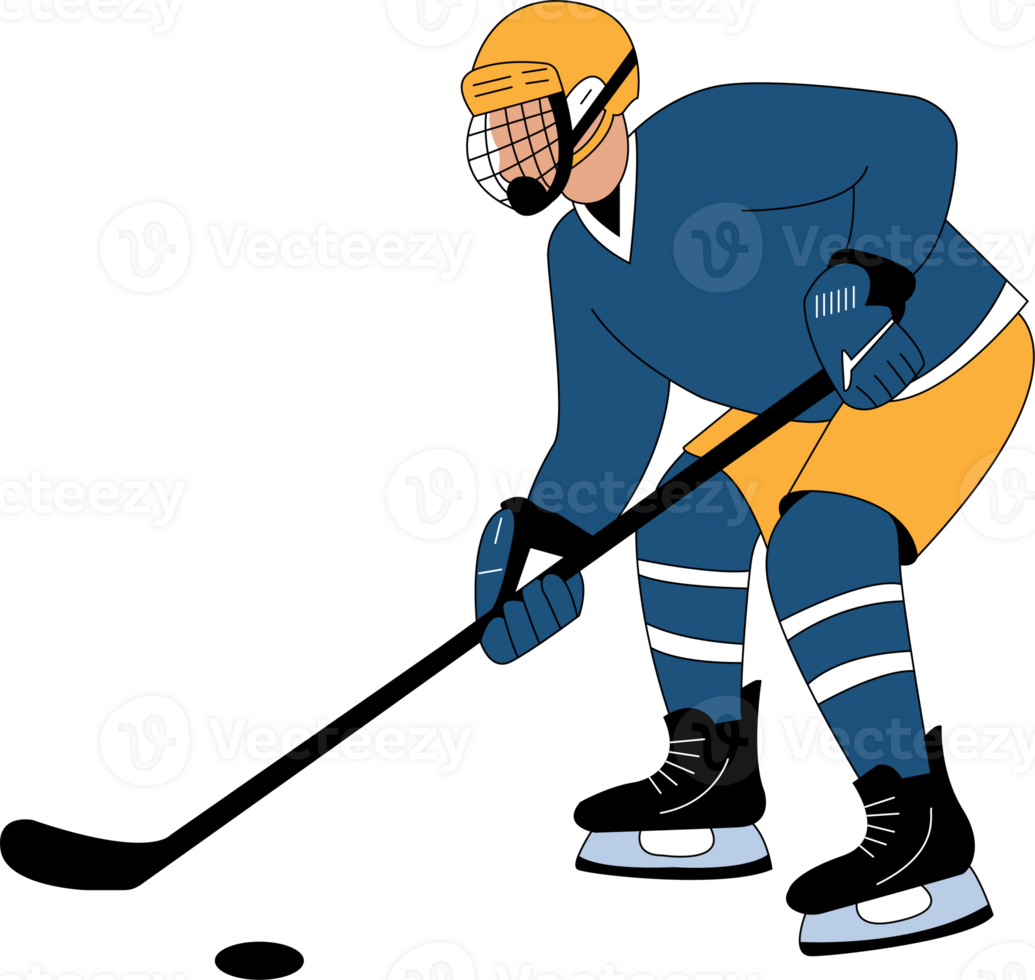 hockey player illustration png