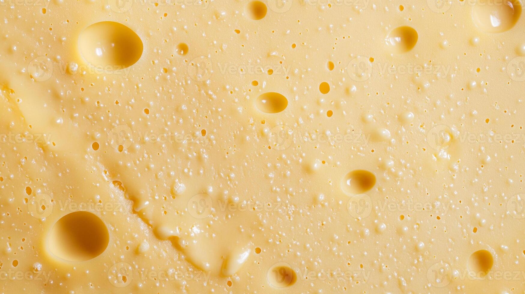 High-Resolution Close-Up Macro Shot of Emmental Cheese Texture Suitable for Culinary Designs and Food Industry Usage photo