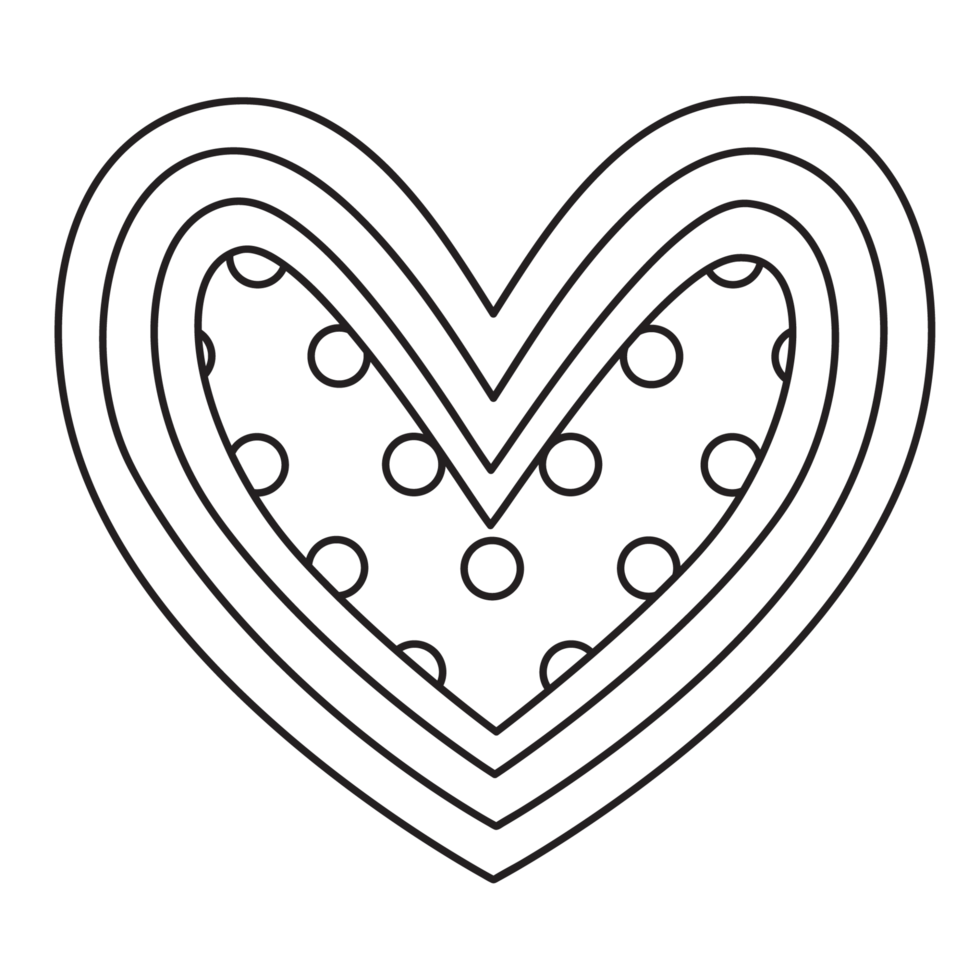 An image with a translucent background outline of many overlapping hearts and a small circle pattern on the innermost heart. png