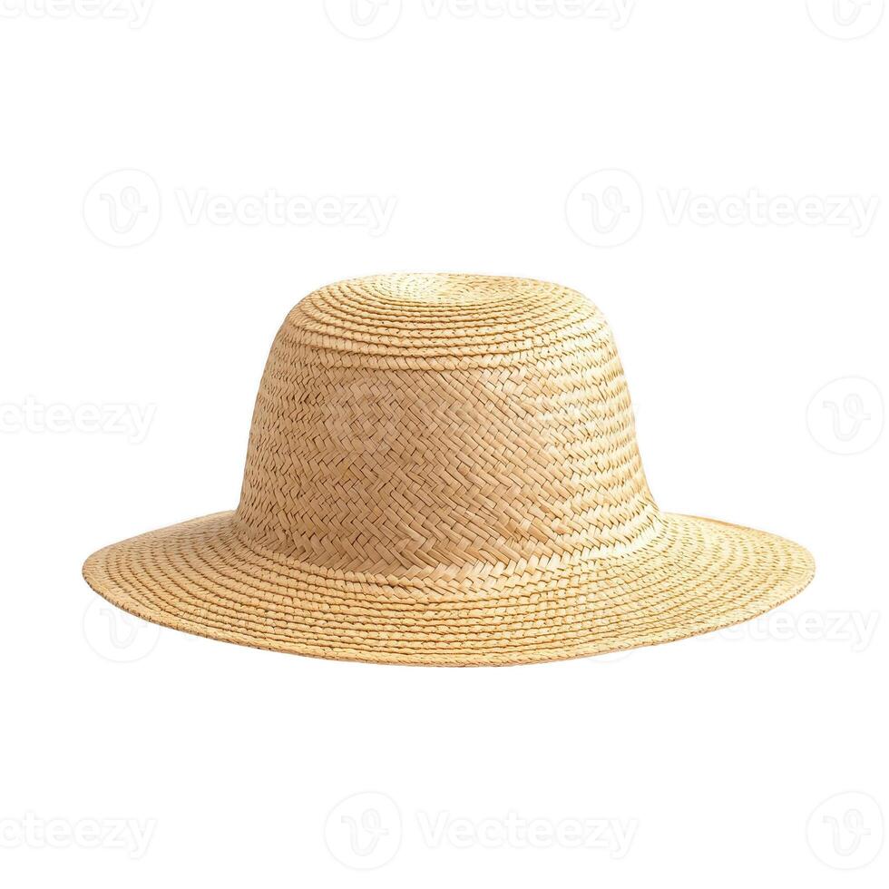 Stylish straw hat perfect for summer outings and beach days photo