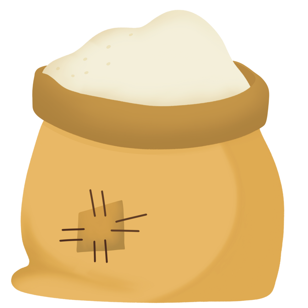 Sack of wheat flour png