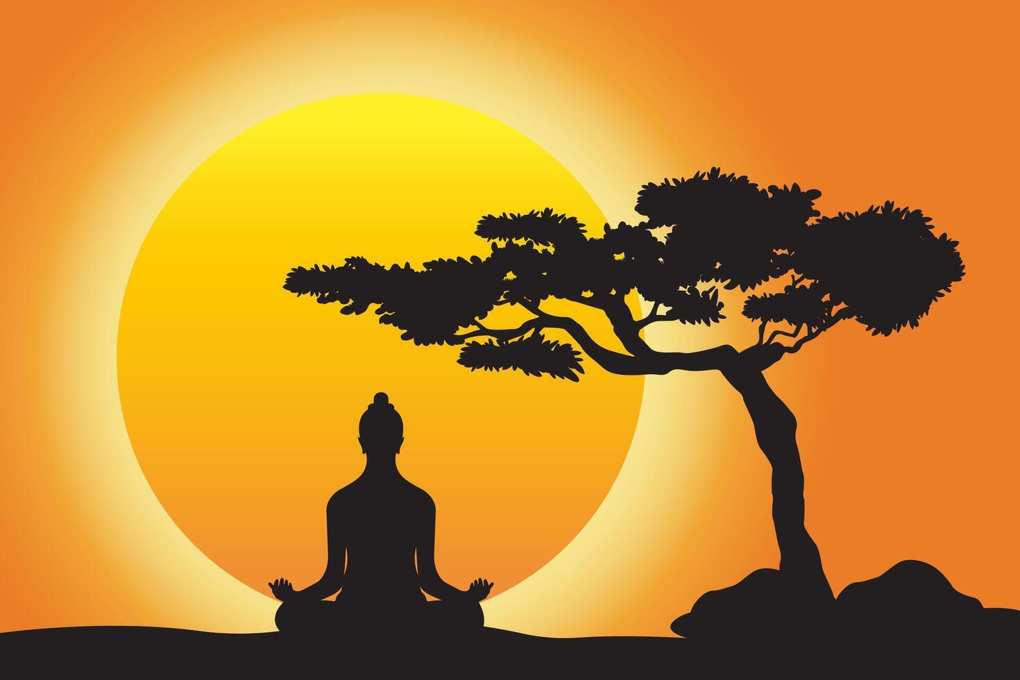 Happy Mahavir Jayanti Greeting Card, Translation - Mahavir Jayanti in Hindi vector