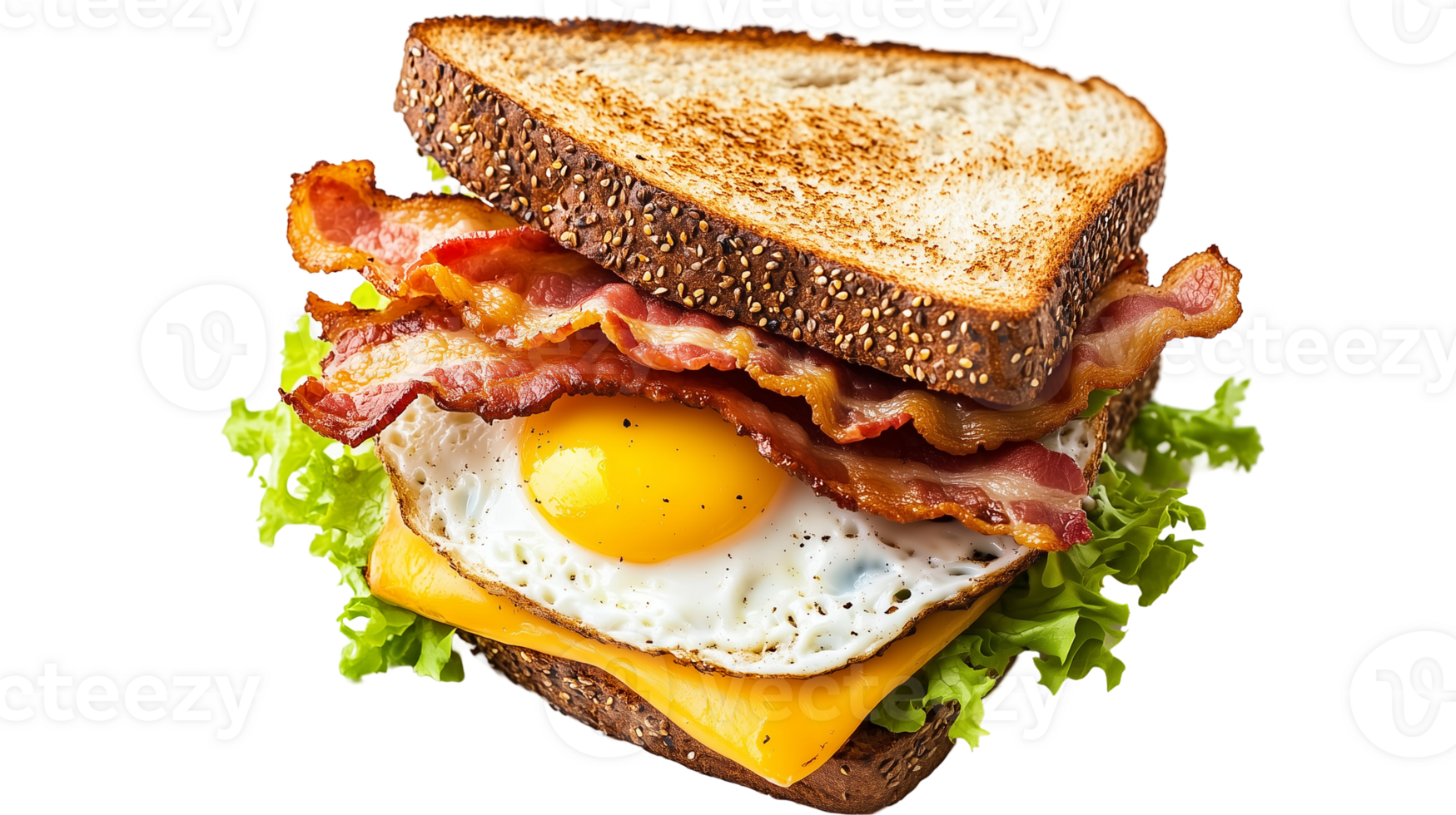 Delicious Bacon Cheese, and Egg Sandwich Recipe png