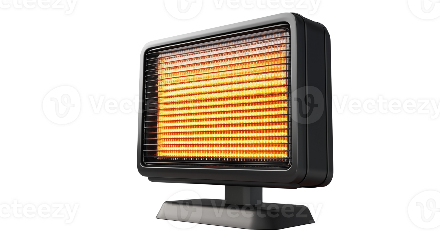 Electric heater isolated on transparent background, studio shot, product image png