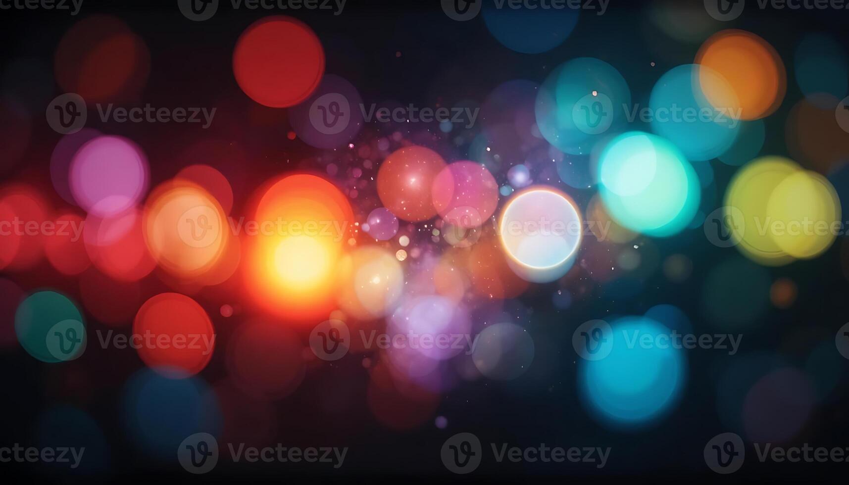 Blazing Crystal Light Leaks Overlaid on a Velvet Black Canvas photo