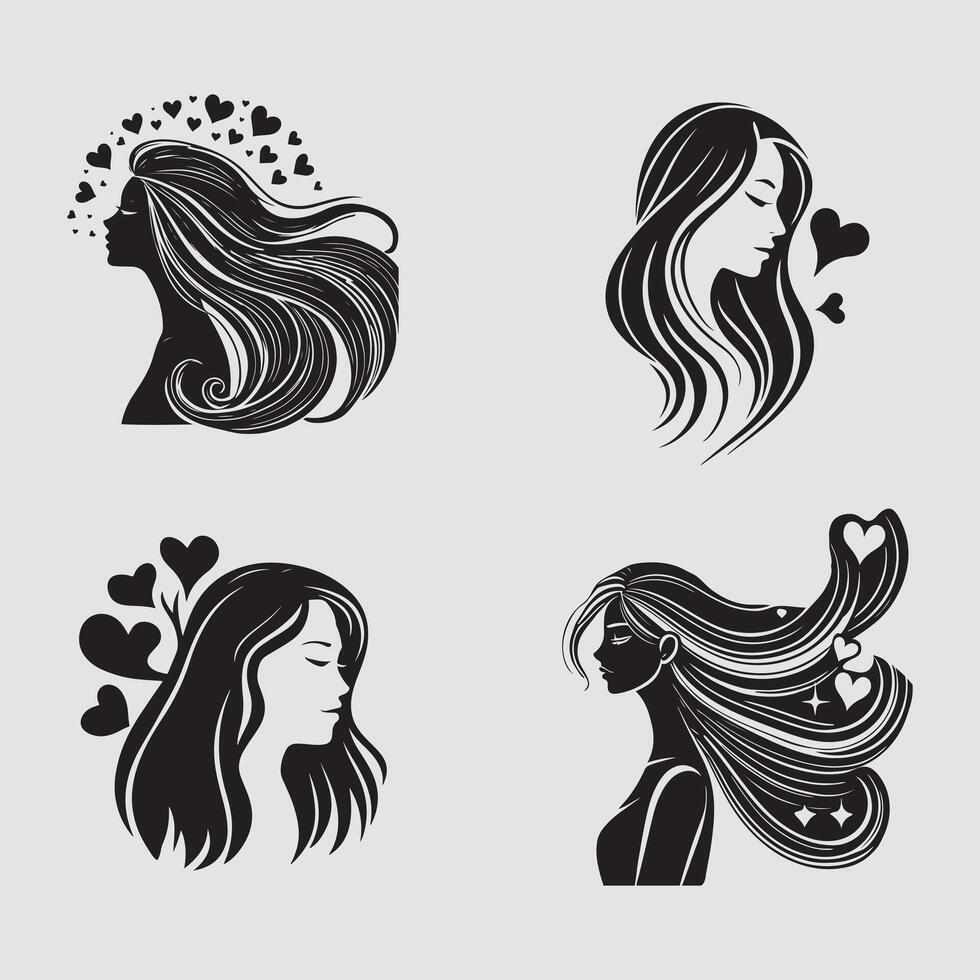Graceful Woman Illustration in Bold and Bright Colors vector