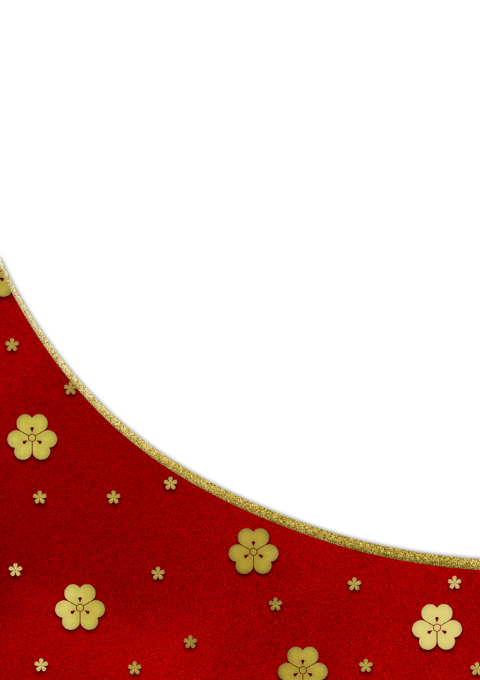 Elegant Chinese New Year Floral Design png