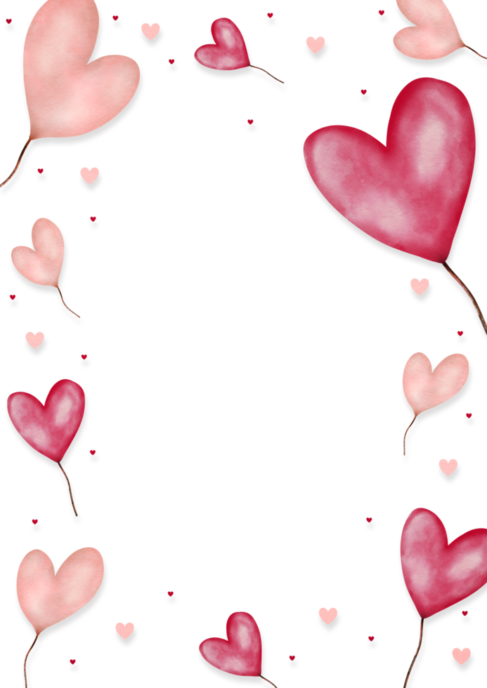 Valentine's day hearts wallpaper png