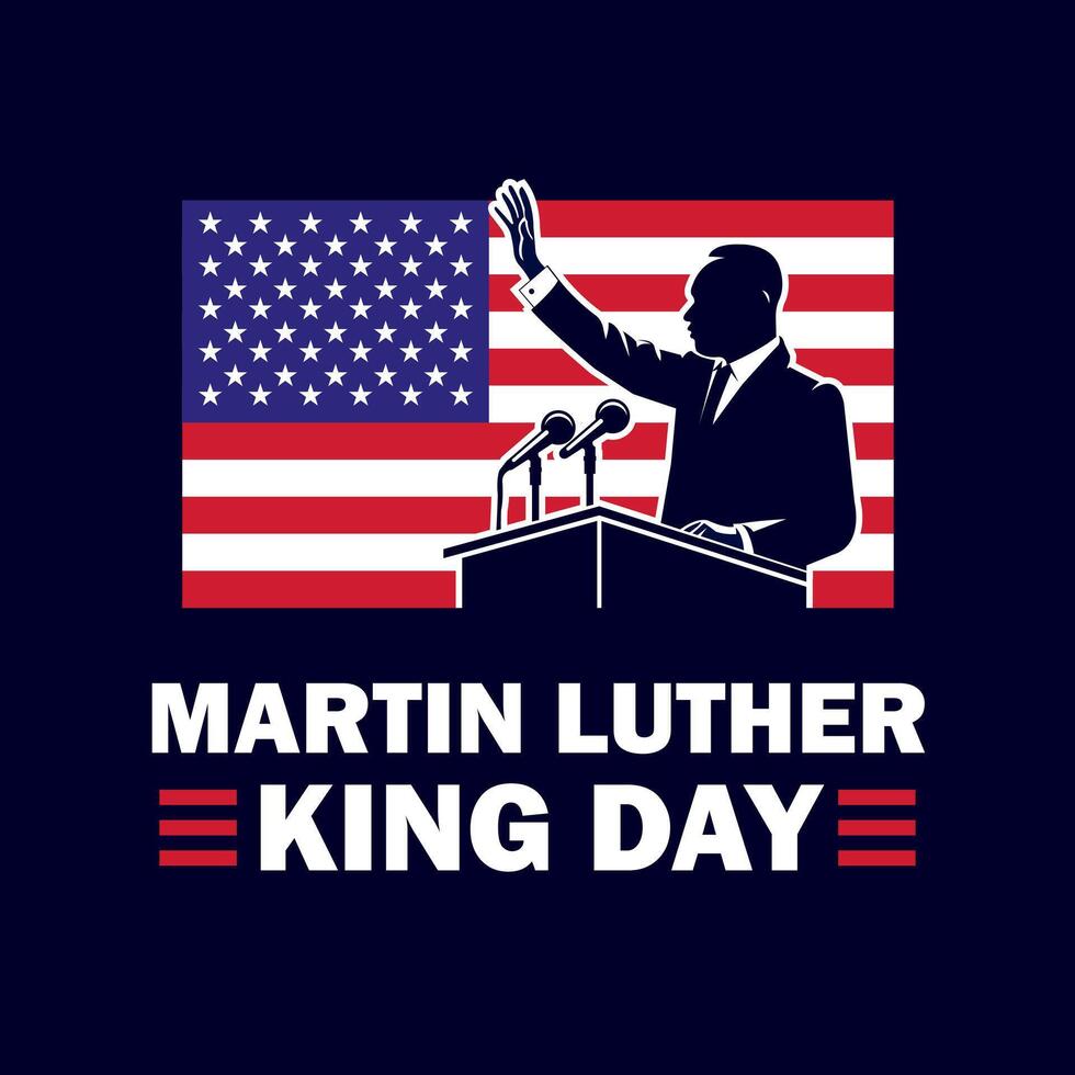 Happy Martin Luther King Jr. Background Illustration vector