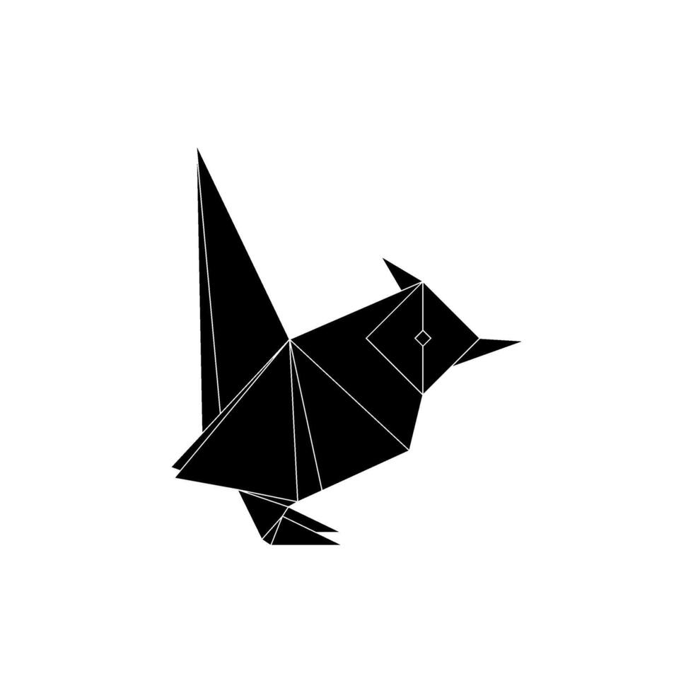 Finches, Goldfinch Shape Inspired by Origami Form, can use for Logo, Pictogram, Bird Figure, Website, Apps, or Graphic Design Element vector