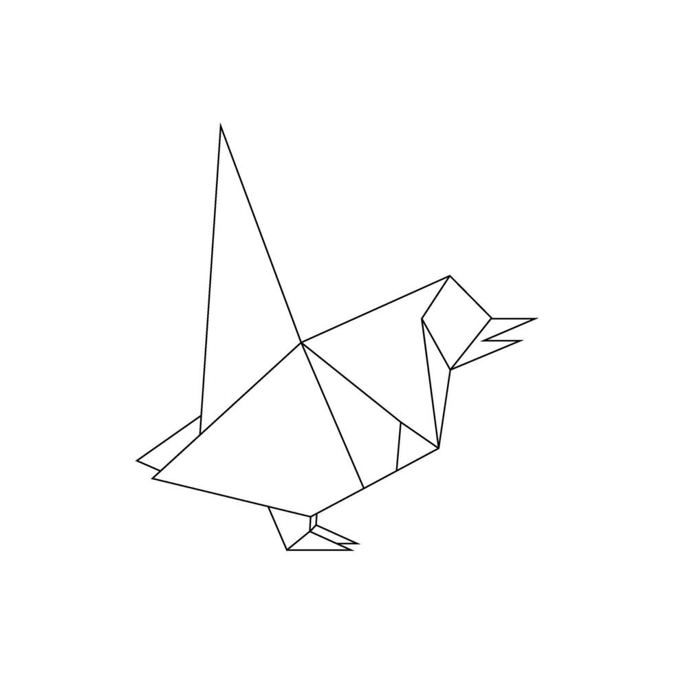 Finches, Goldfinch Polygonal Lines, can use for Logo, Pictogram, Bird Figure, Website, Apps, or Graphic Design Element vector