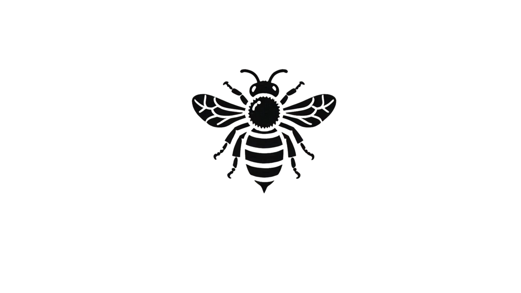 High-Resolution Bee Silhouette for Design Inspiration png