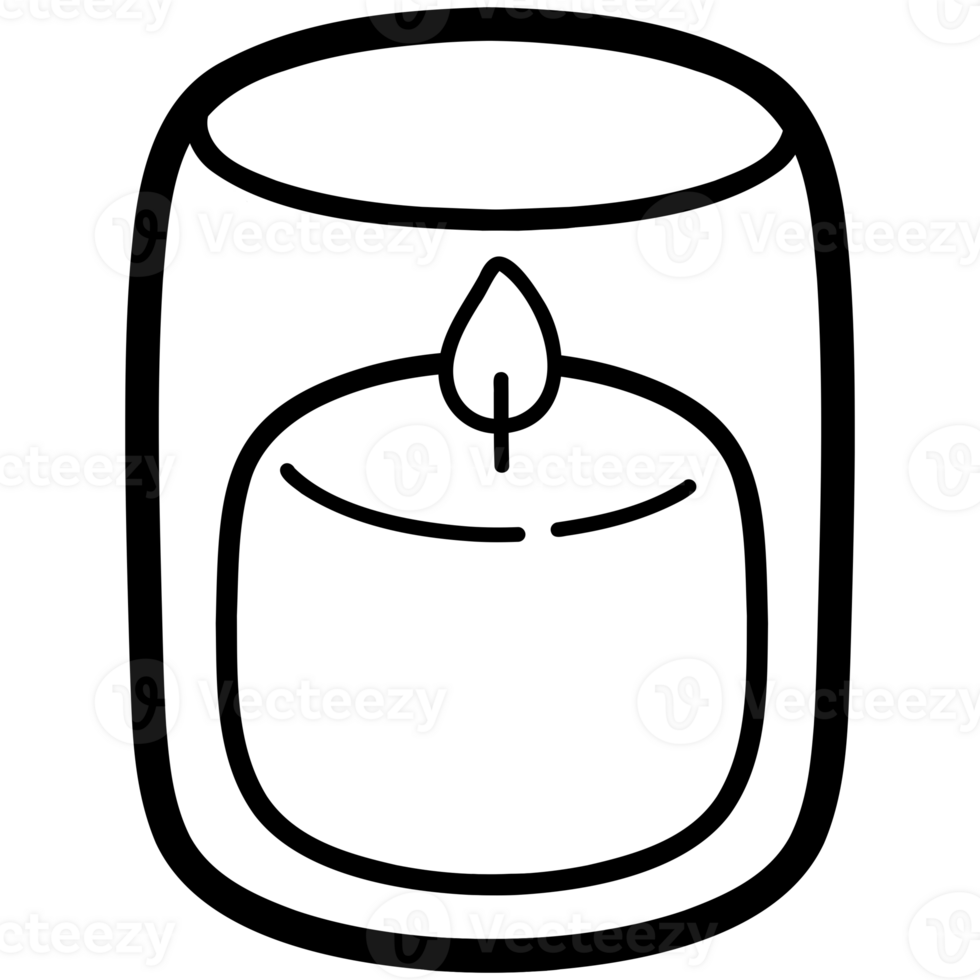 Candle in glass png