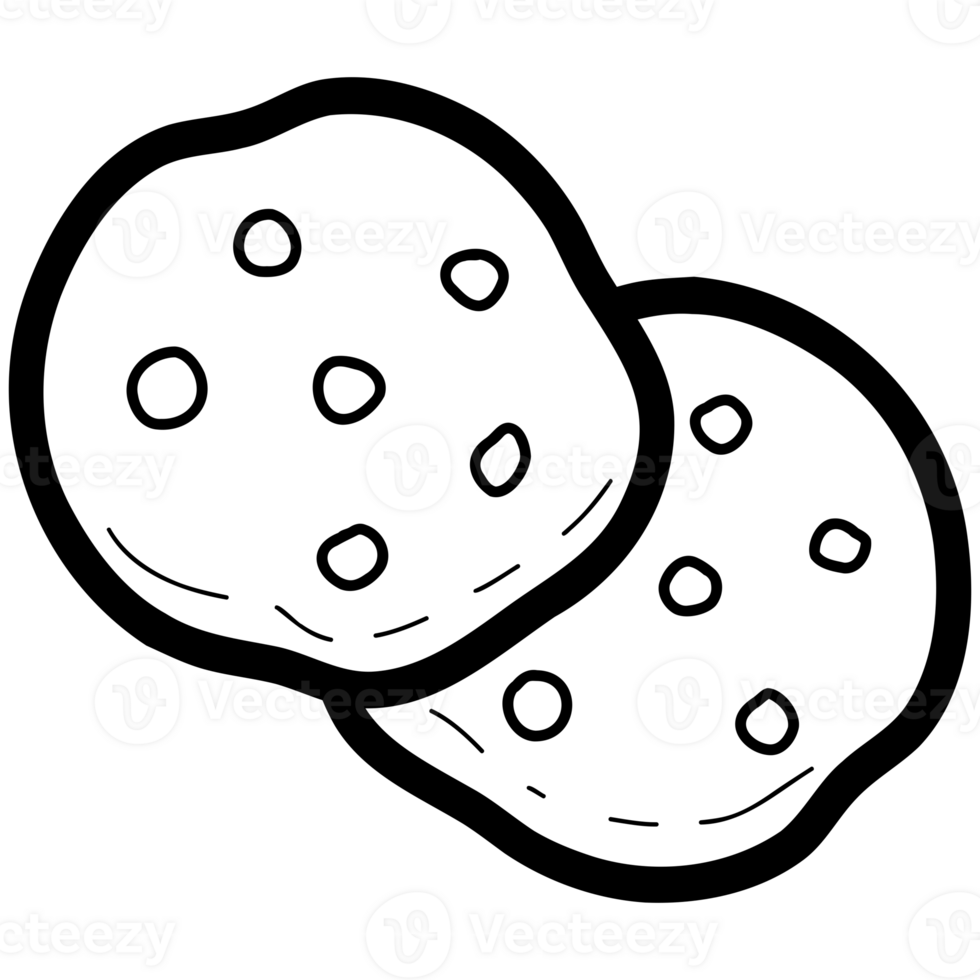 Two pieces of cookie png