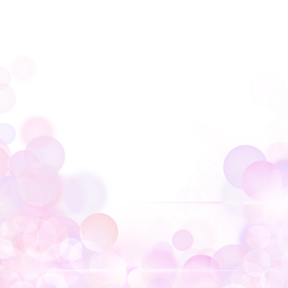 Pink bokeh border illustration png