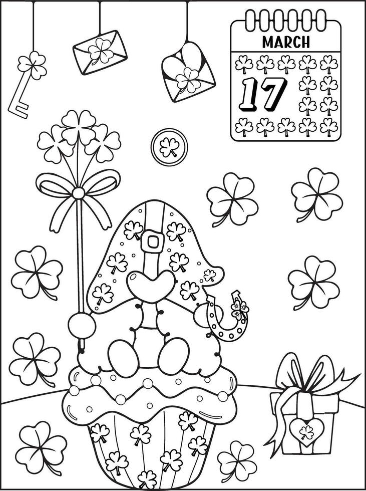 St Patrick's Day Gnomes vector