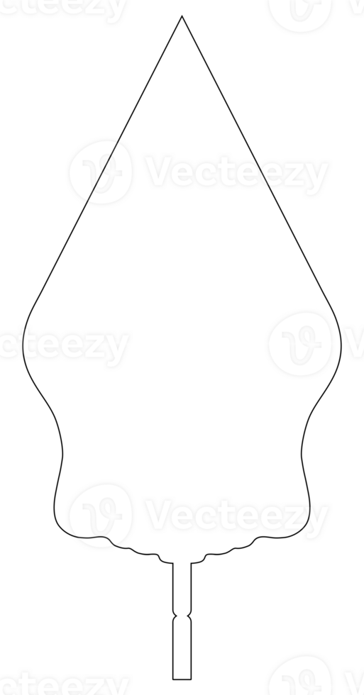 'Gunungan Wayang' Silhouette, a 'gunungan' is a triangular or conical figure that appears at the beginning and end of a wayang performance, Javanese Shadow Puppet. Javanese Culture Icon Symbol. No. 2 png