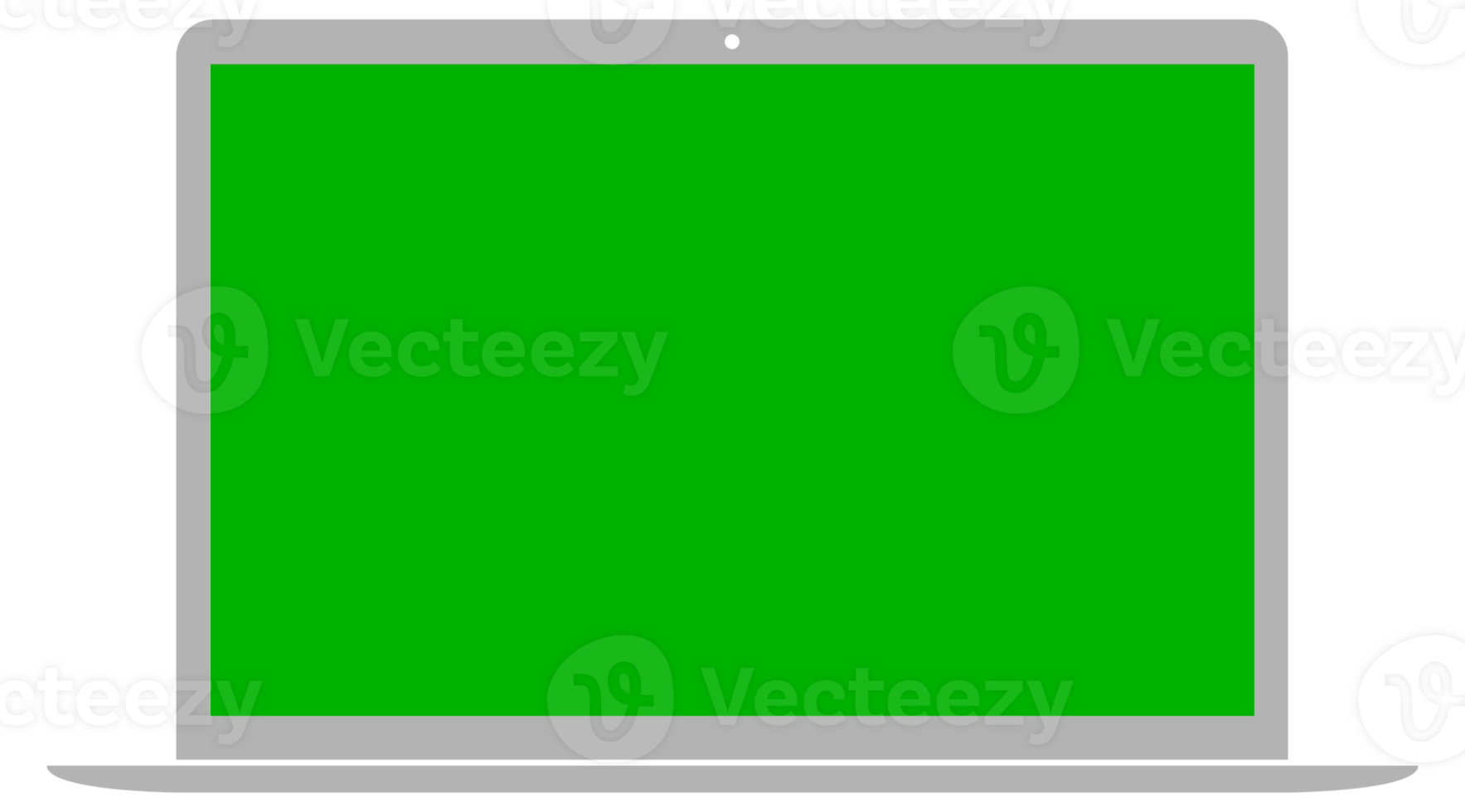Silhouette of the Laptop with green screen, can use for Sign, Icon, Symbol, Apps, Website, Pictogram, Logo, Art Illustration or Graphic Design Element png