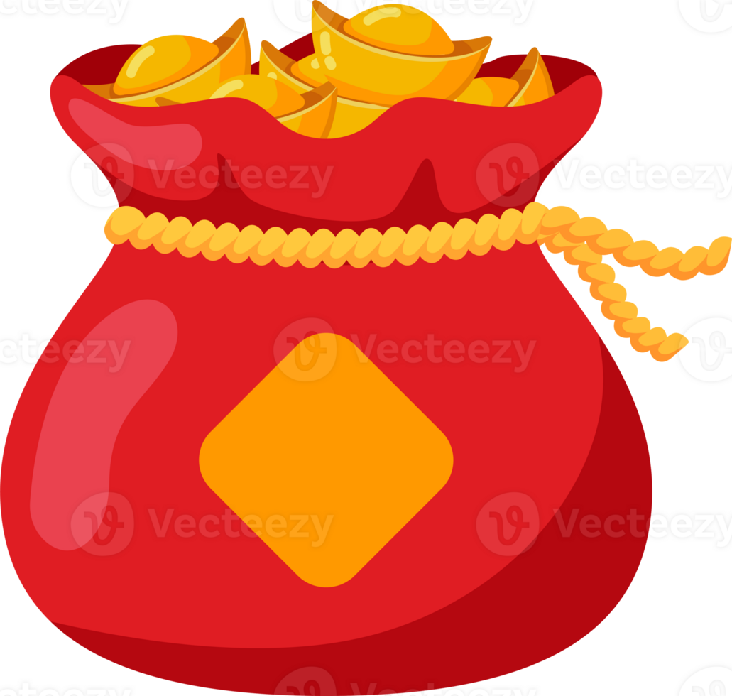 New Year Fortune Bag, Chinese New Year Decoration png