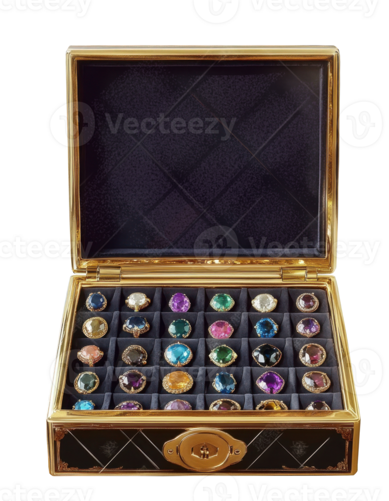 wooden box with jewellery png