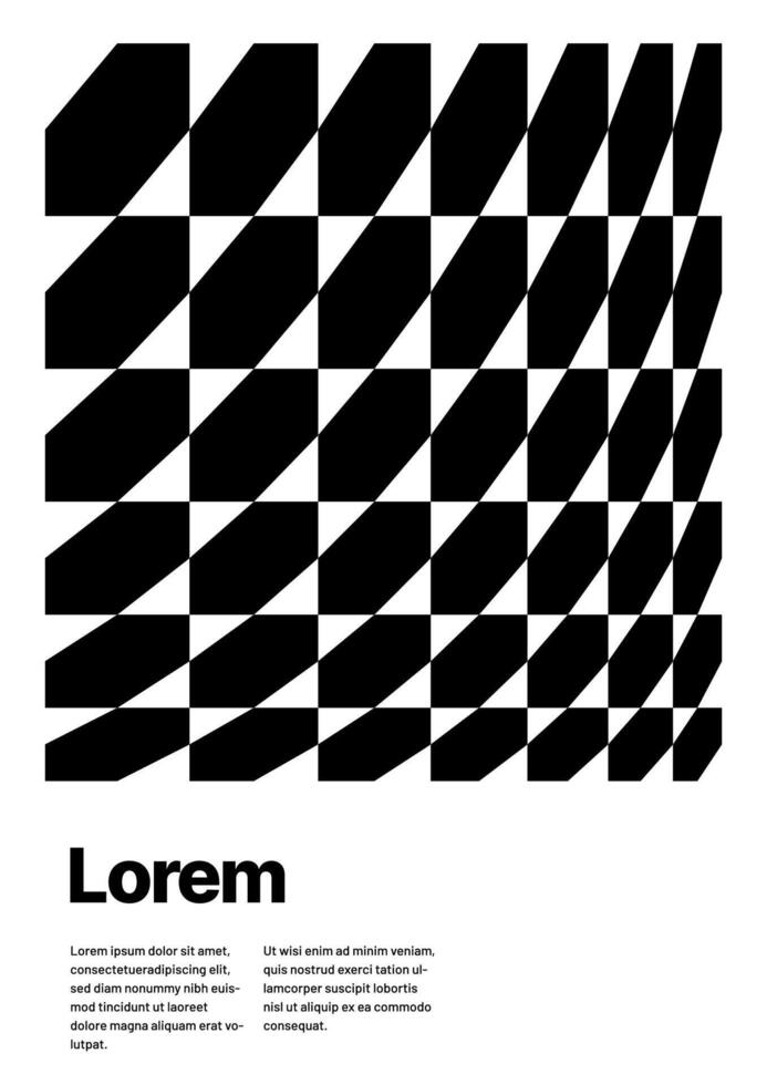 Design corporate layout template for events, companies or any business related. Design with geometric shape for flyer, poster, cover, brochure, banner or any layout. Bauhaus geometric background. vector