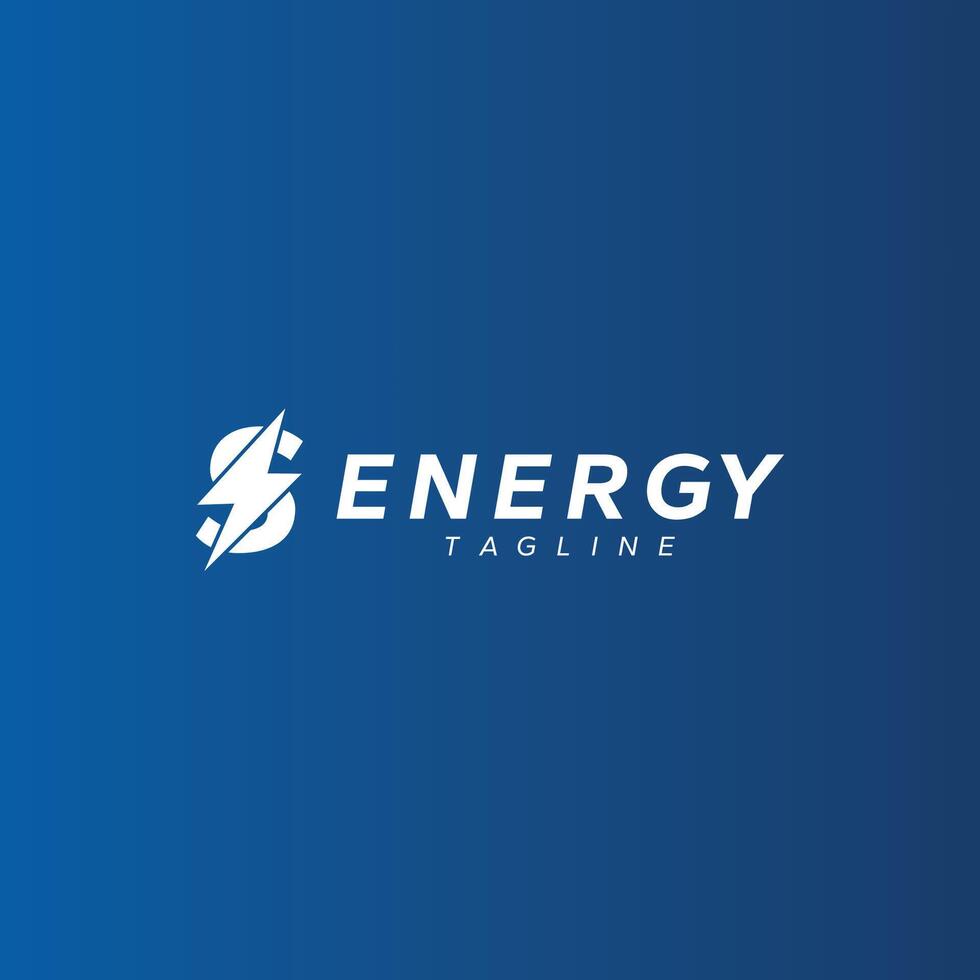 S letter Thunder Bolt logo vector