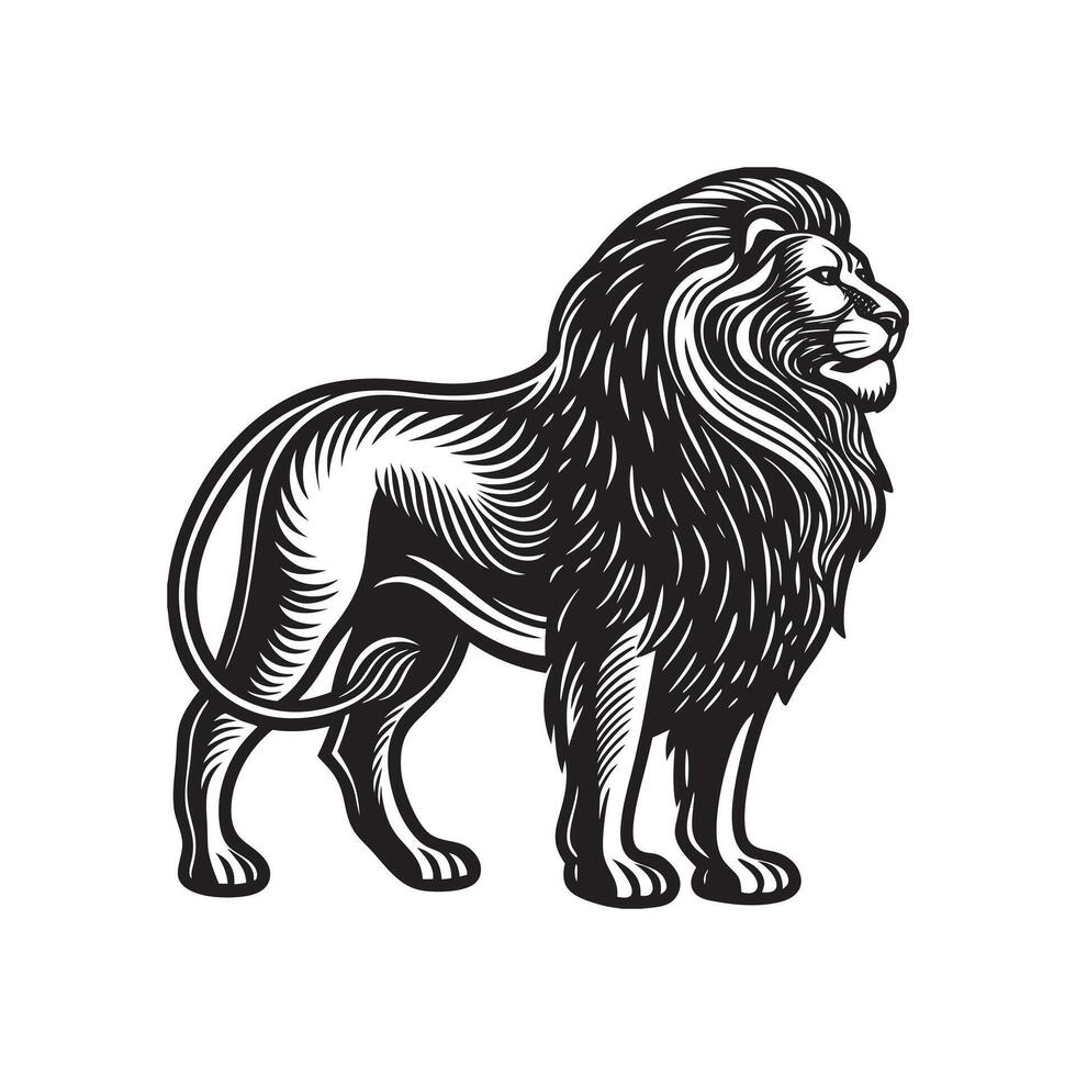 Lion illustration Art templates vector